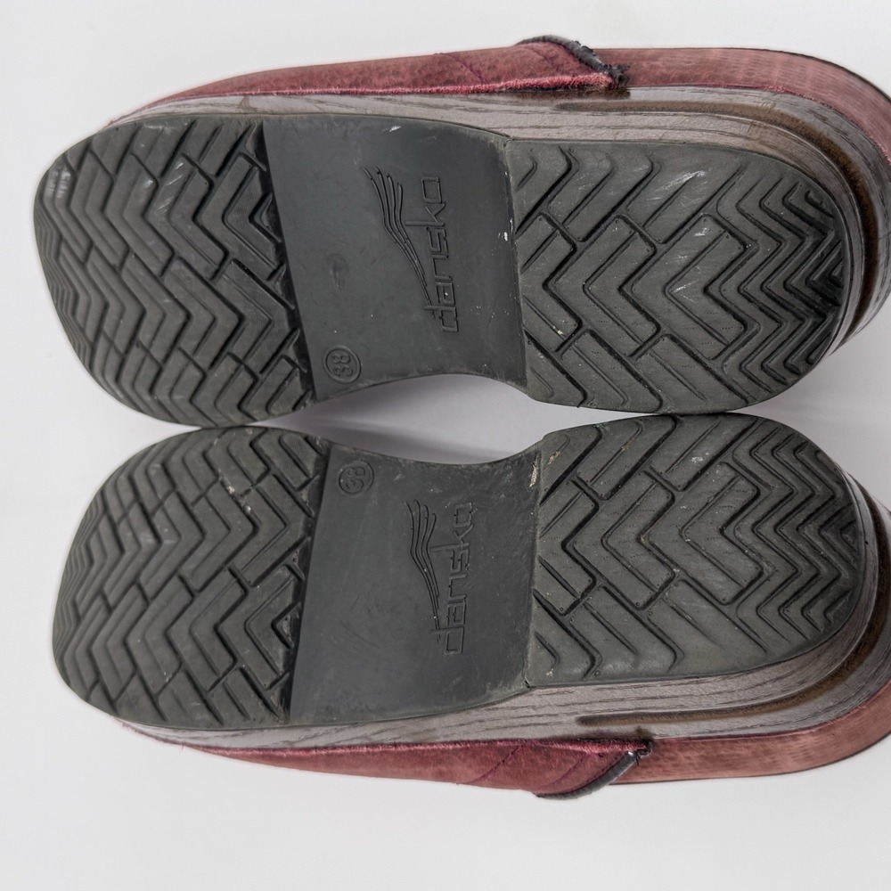 Dansko XP Maroon Red Leather Women's Clog Size 38 (8-9 US) 106247878 - Picture 8 of 9